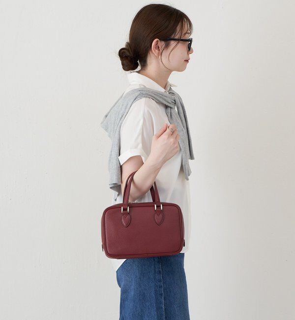  「レザー2WAYミニボストンバッグ」|ボストンバッグ|