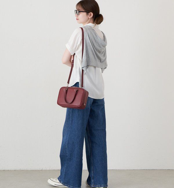  「レザー2WAYミニボストンバッグ」|ボストンバッグ|