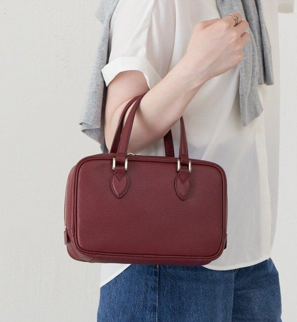  「レザー2WAYミニボストンバッグ」|ボストンバッグ|