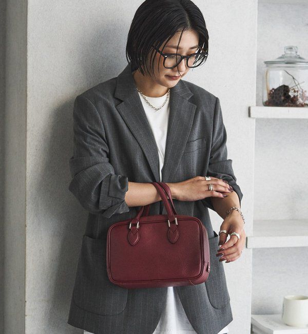  「レザー2WAYミニボストンバッグ」|ボストンバッグ|