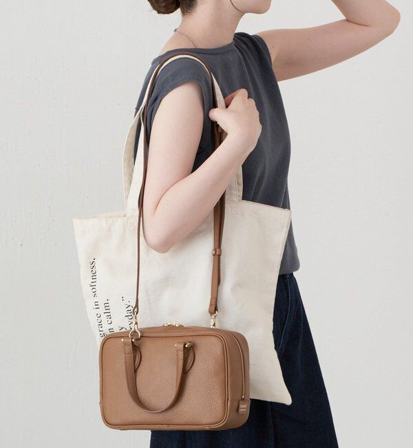  「レザー2WAYミニボストンバッグ」|ボストンバッグ|