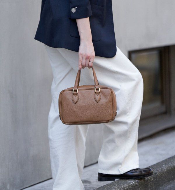  「レザー2WAYミニボストンバッグ」|ボストンバッグ|