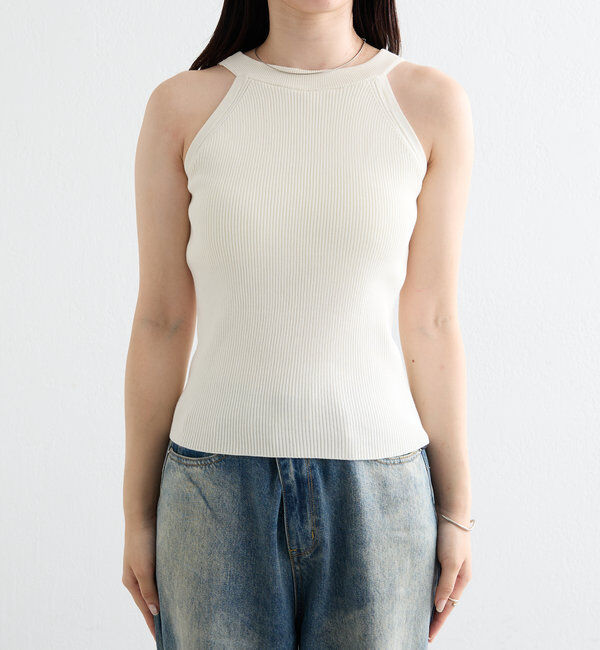  「【インナー/トップス◎】アメスリニットタンク」|キャミソール|