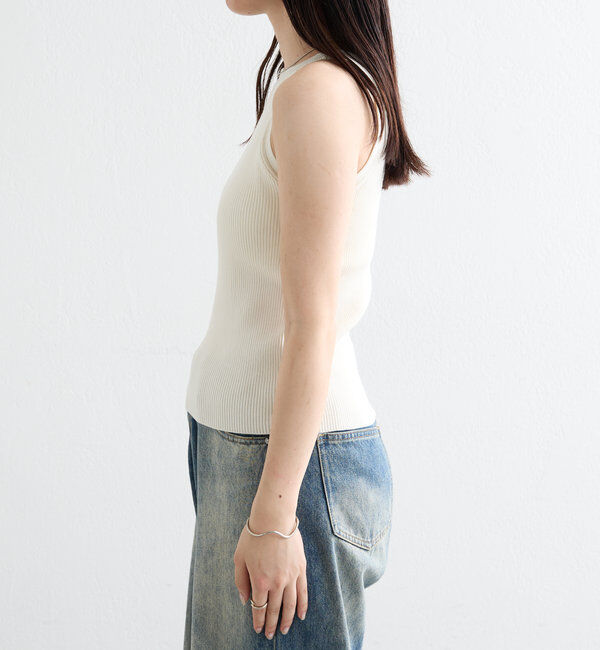  「【インナー/トップス◎】アメスリニットタンク」|キャミソール|