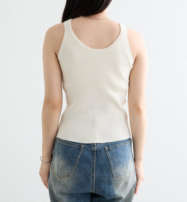  「【インナー/トップス◎】アメスリニットタンク」|キャミソール|