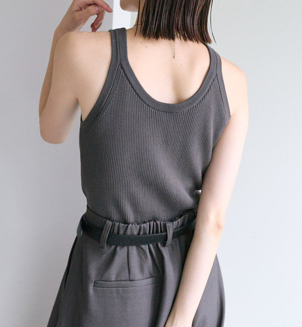  「【インナー/トップス◎】アメスリニットタンク」|キャミソール|