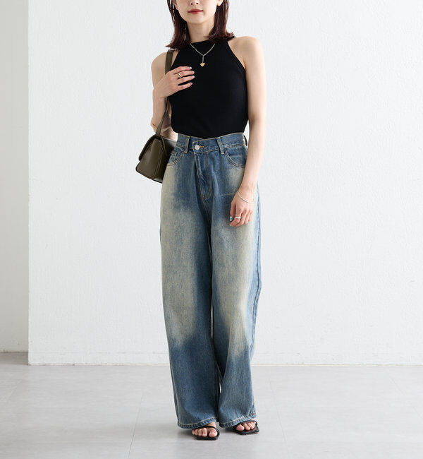  「【インナー/トップス◎】アメスリニットタンク」|キャミソール|