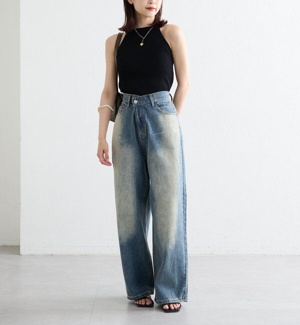  「【インナー/トップス◎】アメスリニットタンク」|キャミソール|