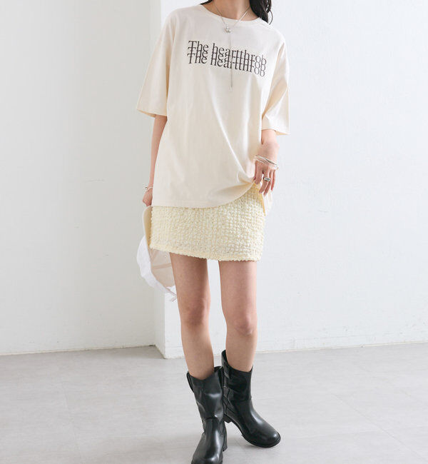  「シャーリングミニスカート」|スカート|