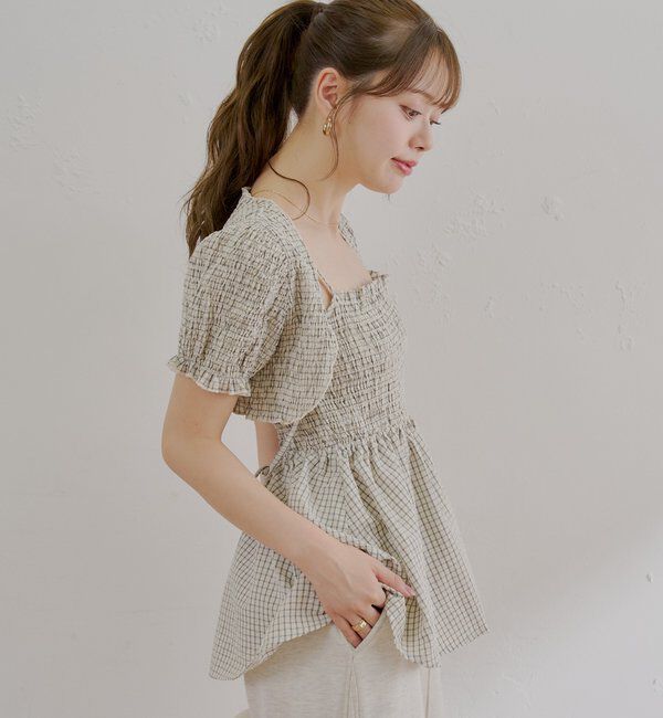  「ペプラムキャミ+ボレロセット」|カーディガン|