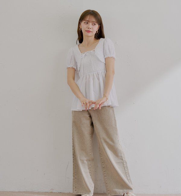  「ペプラムキャミ+ボレロセット」|カーディガン|