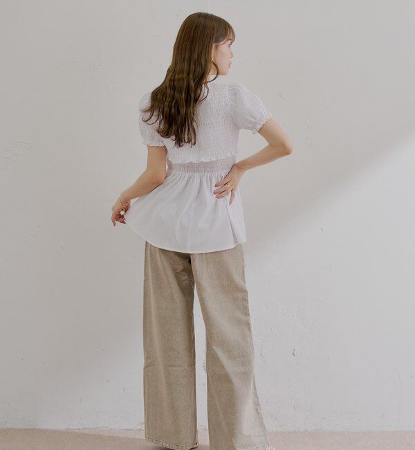  「ペプラムキャミ+ボレロセット」|カーディガン|