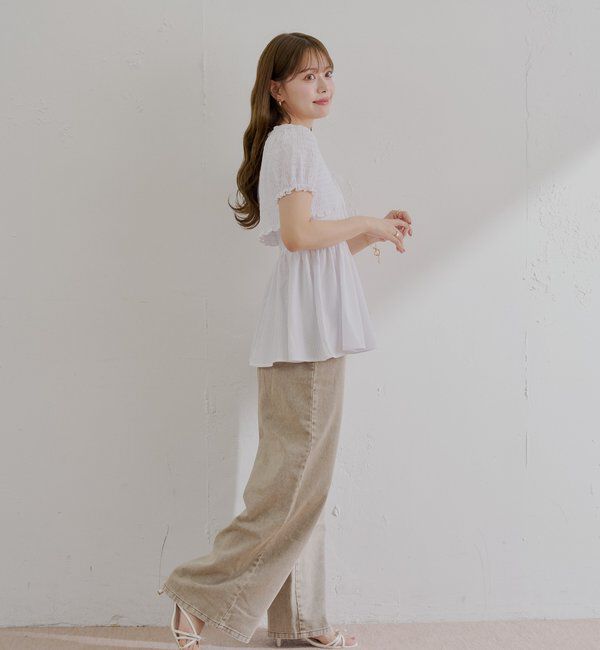  「ペプラムキャミ+ボレロセット」|カーディガン|