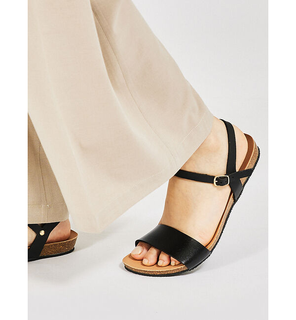 Rouge vif「【PLAKTON/プラクトン】ストラップサンダル」|サンダル|ブラック