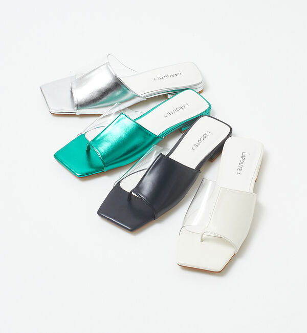 AU BANNISTER「【LAROUTE】PVCコンビトングサンダル」|サンダル|