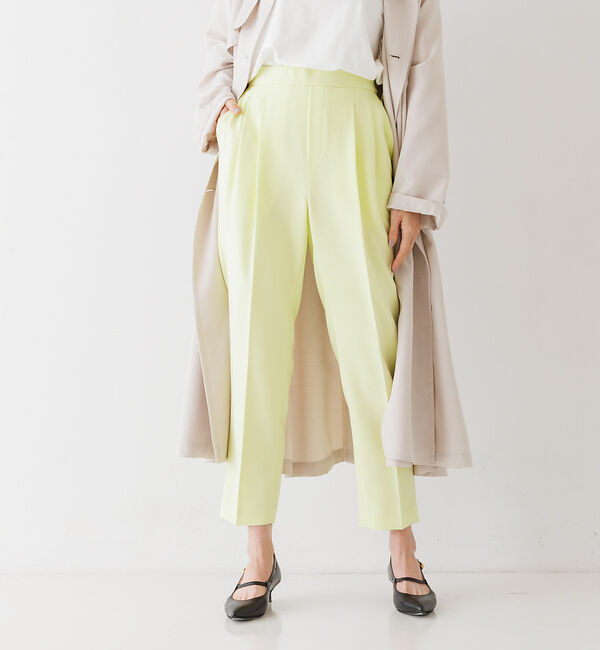 abahouse mavie「NEW！【感嘆】スッキリテーパードパンツ」|その他|ライム