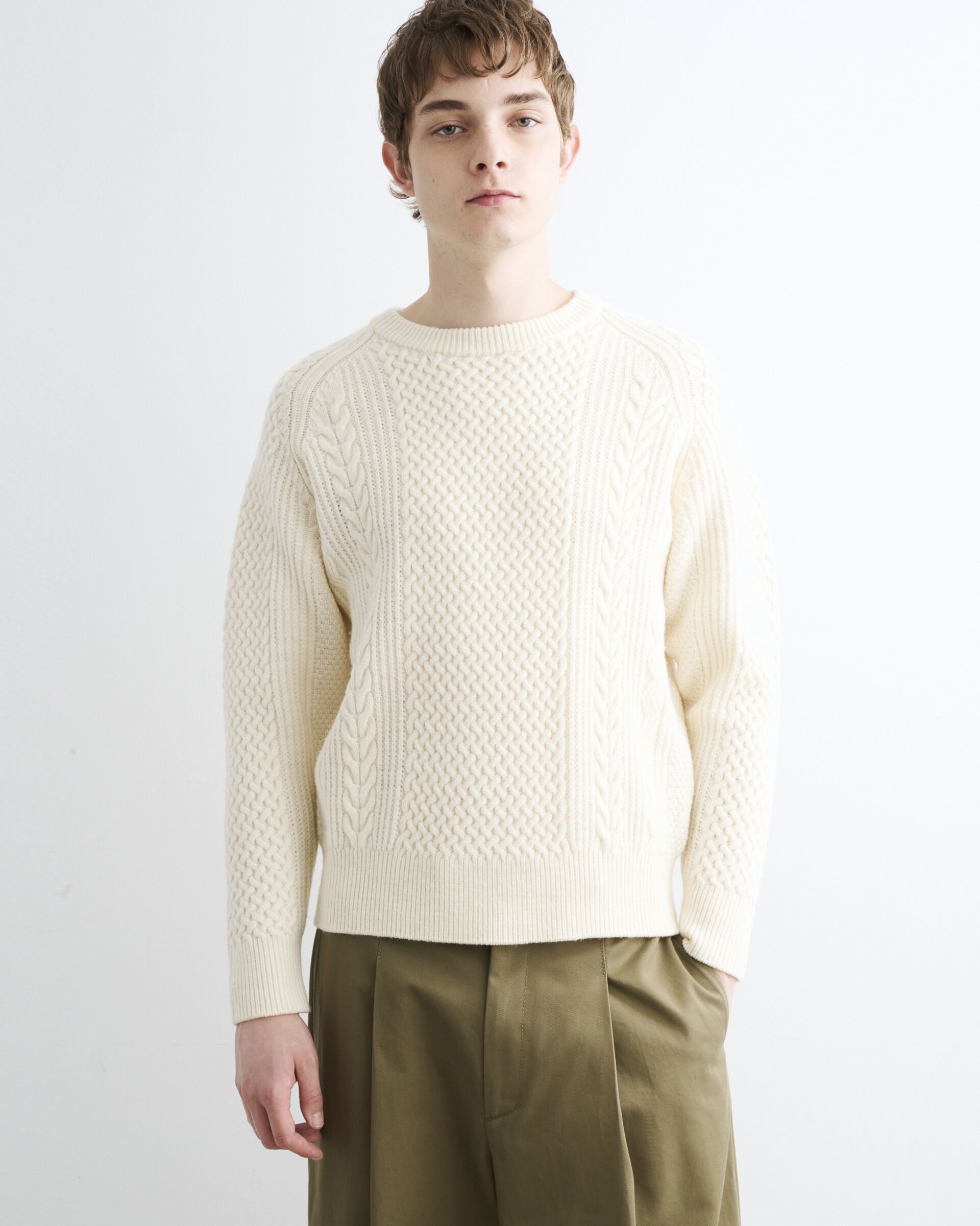 Traditional Weatherwear「FISHERMAN CREW NECK PULLOVER」|ニット・セーター|ｱｲﾎﾞﾘｰ