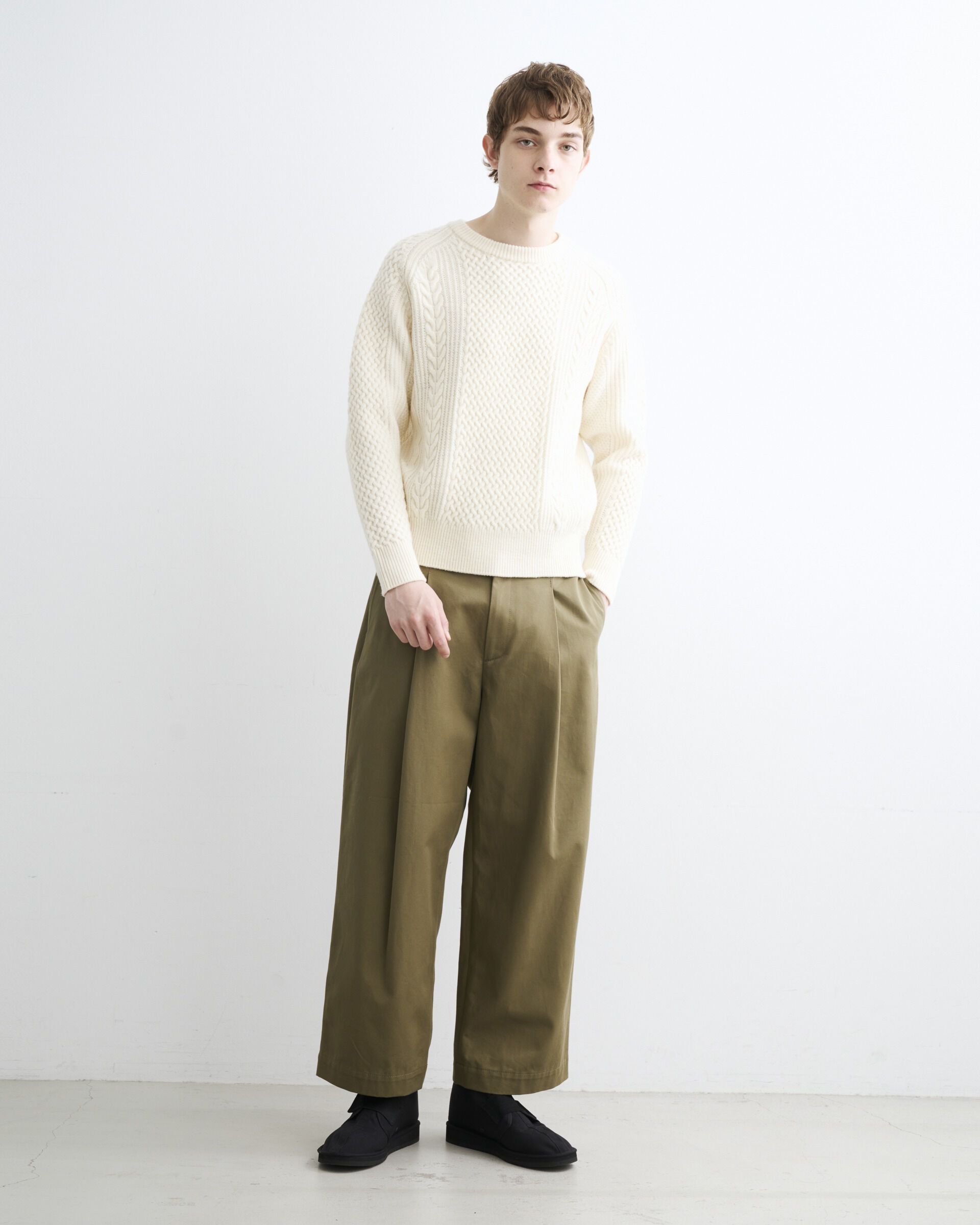 Traditional Weatherwear「FISHERMAN CREW NECK PULLOVER」|ニット・セーター|