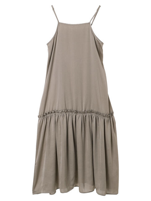 earth music&ecology「サテンティアードキャミワンピース」|ワンピース|