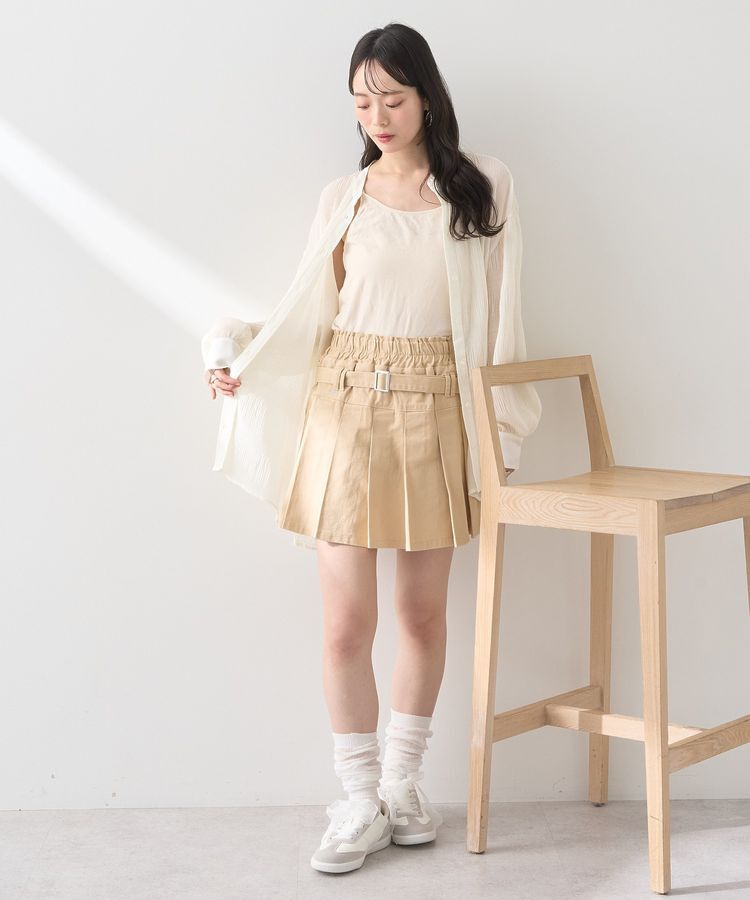 earth music&ecology「マジョリカプリーツレギュラーシャツ」|シャツ・ブラウス|