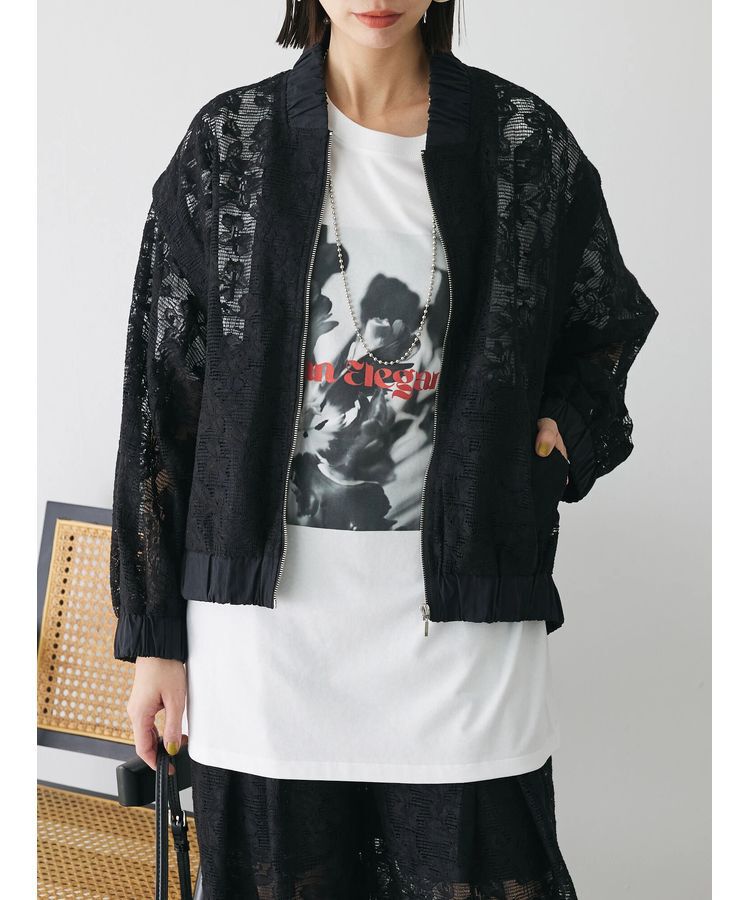 AnriettMusee「2WAY　レースブルゾン」|ブルゾン・スタジャン|