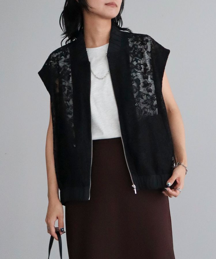 AnriettMusee「2WAY　レースブルゾン」|ブルゾン・スタジャン|