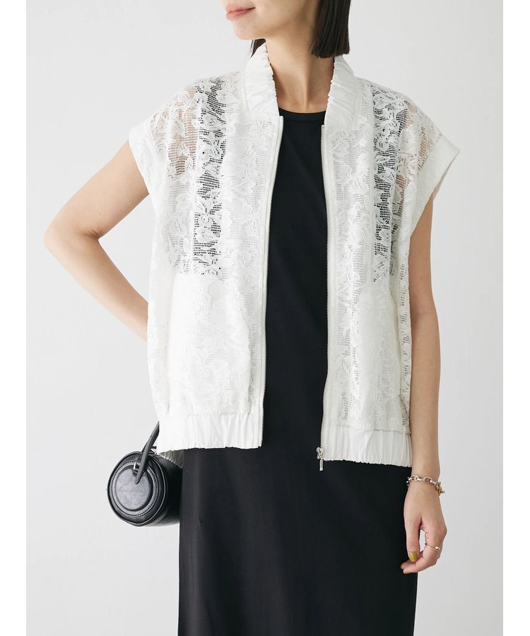 AnriettMusee「2WAY　レースブルゾン」|ブルゾン・スタジャン|