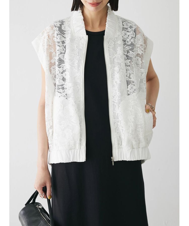 AnriettMusee「2WAY　レースブルゾン」|ブルゾン・スタジャン|