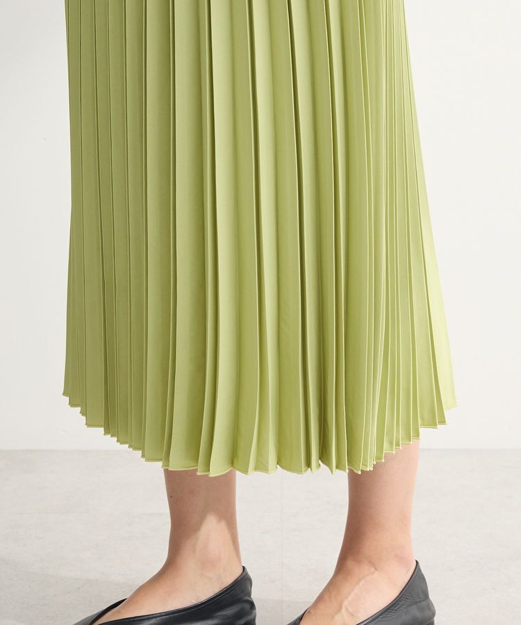 Green Parks「微光沢 プリーツスカート」|スカート|