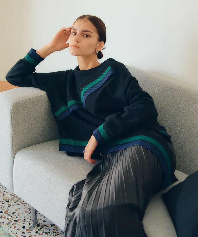 YECCA VECCA「レザーライクプリーツスカート」|スカート|