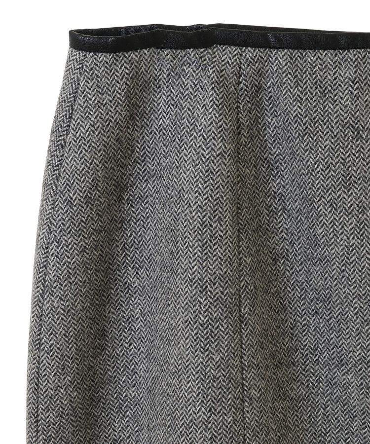 YECCA VECCA「ツイードパイピングスカート」|タイト|
