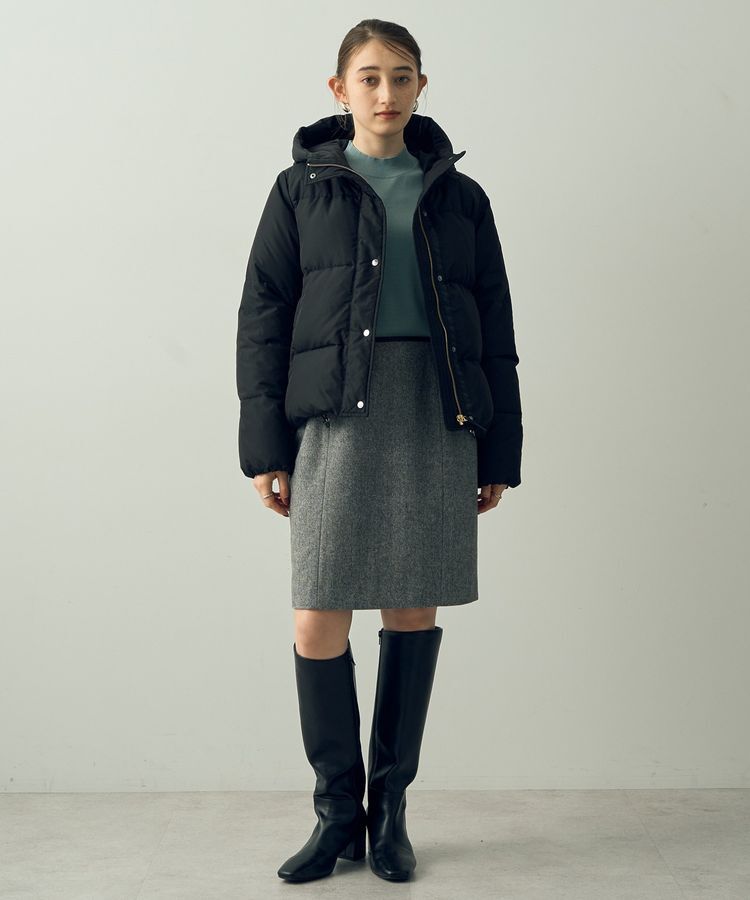 YECCA VECCA「ツイードパイピングスカート」|タイト|