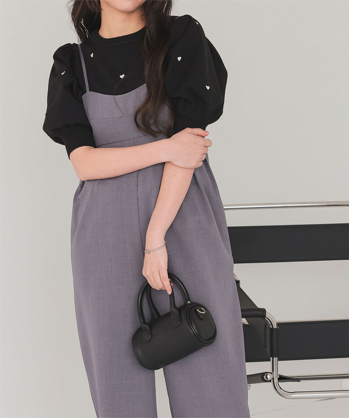 titivate「ハート柄ボリュームスリーブプルオーバー」|Tシャツ・カットソー|