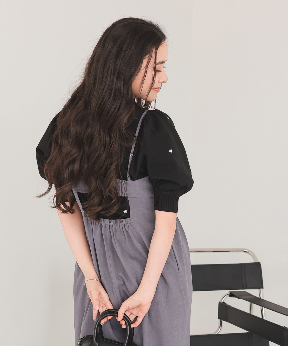 titivate「ハート柄ボリュームスリーブプルオーバー」|Tシャツ・カットソー|