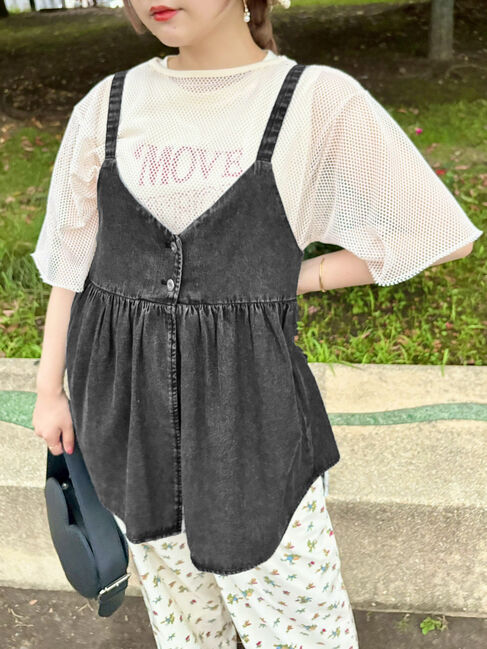 SM2「デニム前後2WAYビスチェ」|シャツ・ブラウス|ブラック