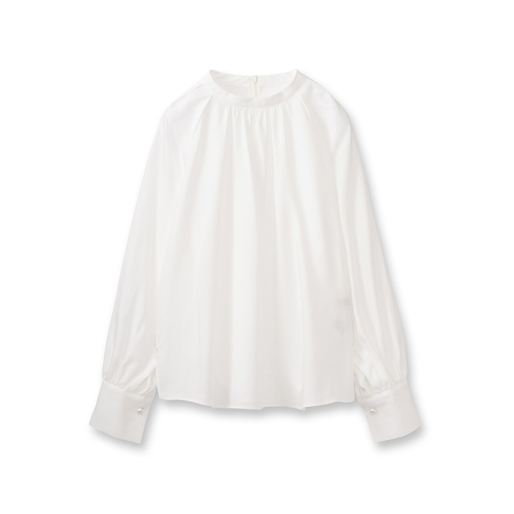 Reflect「【接触冷感／洗える】スタンドネックシャツブラウス」|シャツ・ブラウス|