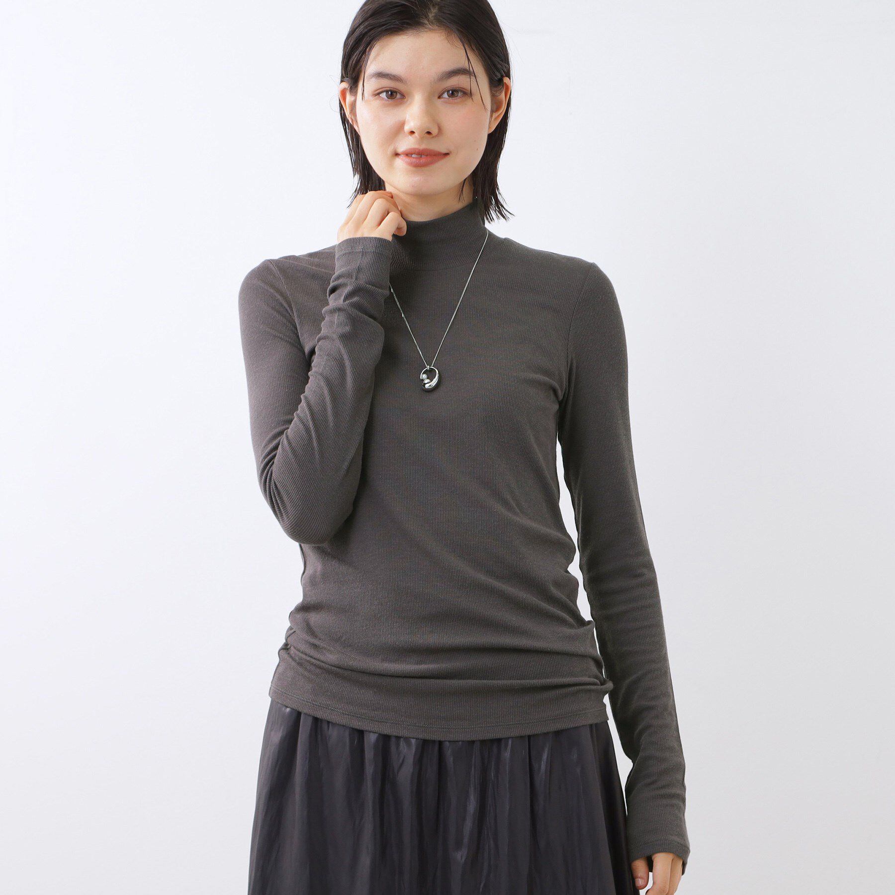 Reflect「【重ね着に大活躍◎／暖か保湿素材】プチタートルネックニット」|ニット・セーター|