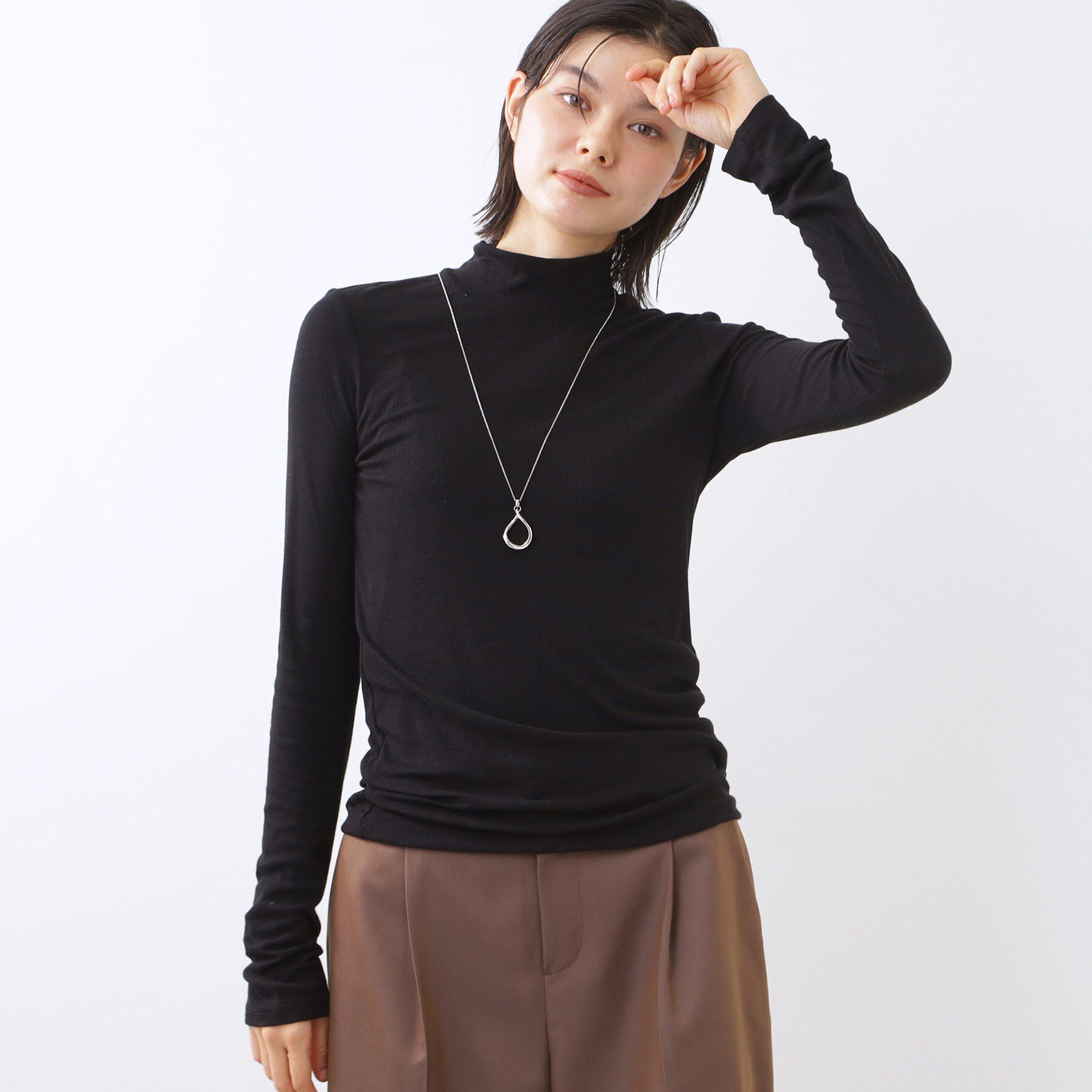 Reflect「【重ね着に大活躍◎／暖か保湿素材】プチタートルネックニット」|ニット・セーター|