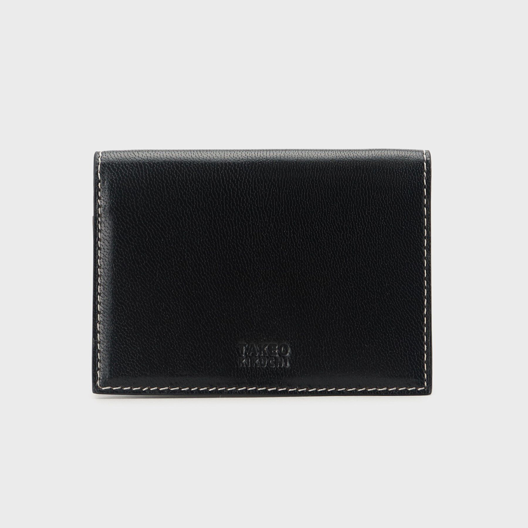 TAKEO KIKUCHI「アニリンゴート 名刺入れ」|名刺入れ・カードケース|ブラック(019)