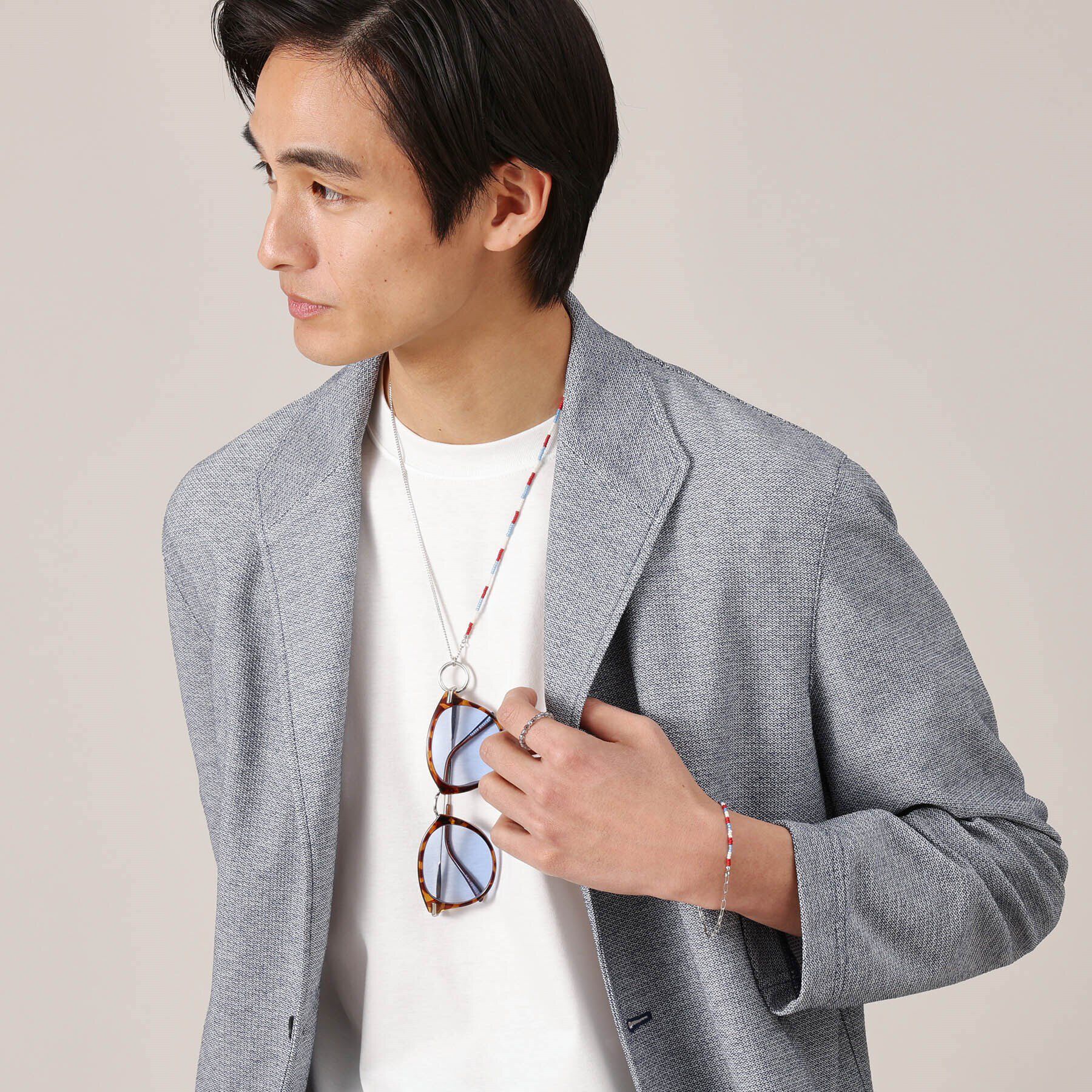 TAKEO KIKUCHI「ビーズコンビ リングネックレス」|ネックレス|