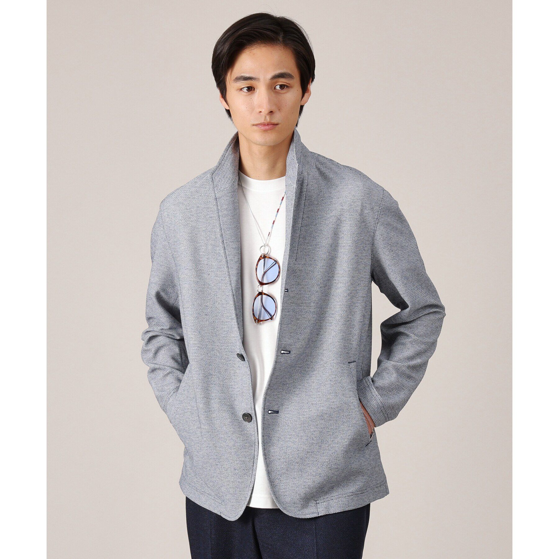 TAKEO KIKUCHI「ビーズコンビ リングネックレス」|ネックレス|