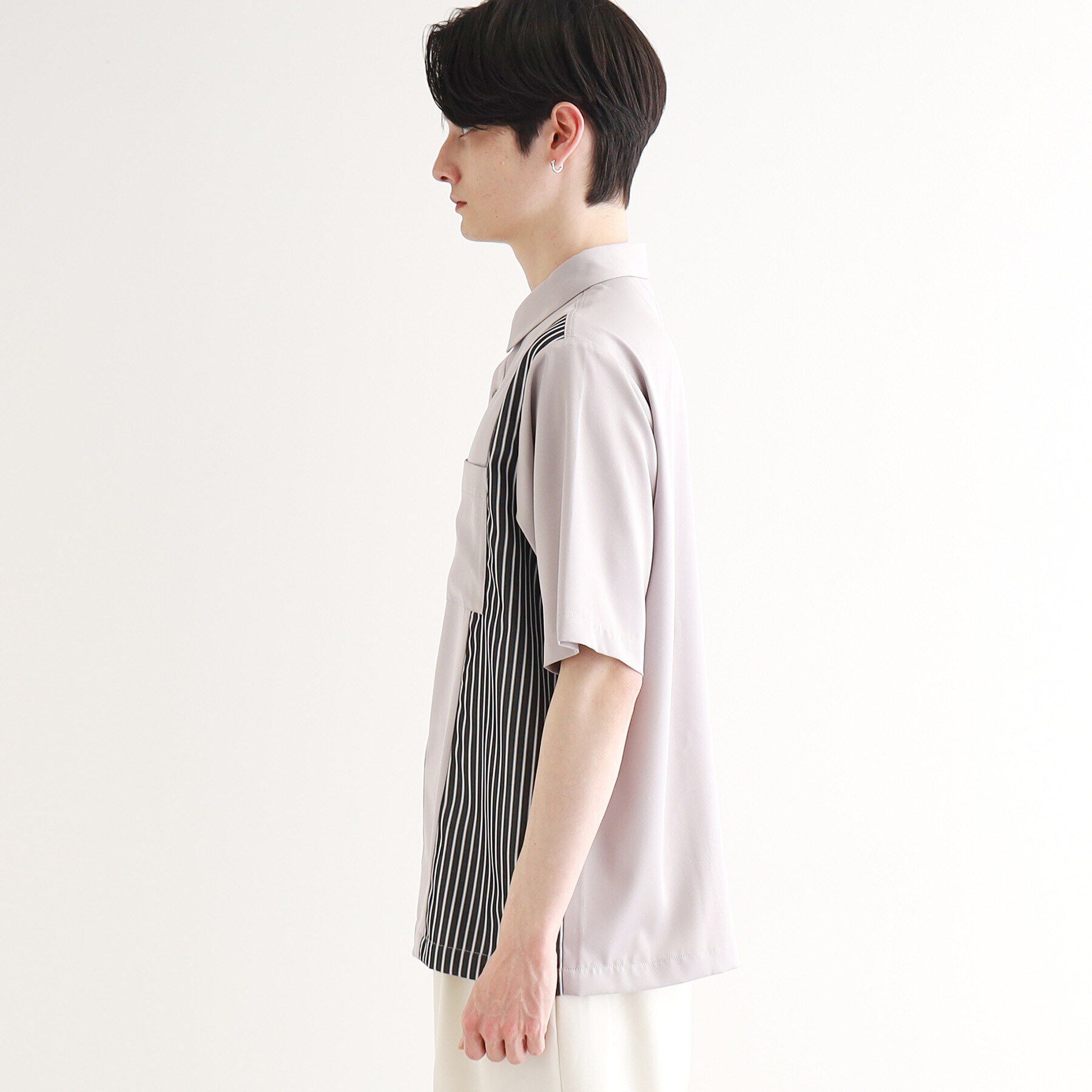 tk.TAKEO KIKUCHI「ストライプスイッチシャツ」|シャツ・ブラウス|