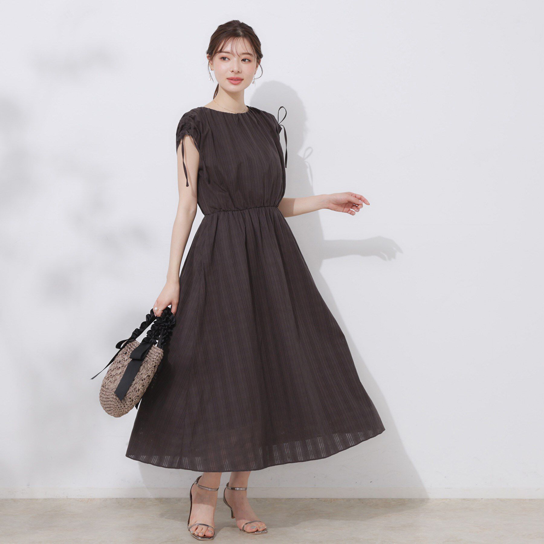 Couture broach「【大人可愛い】カラミチェック サマードレス」|ワンピース|