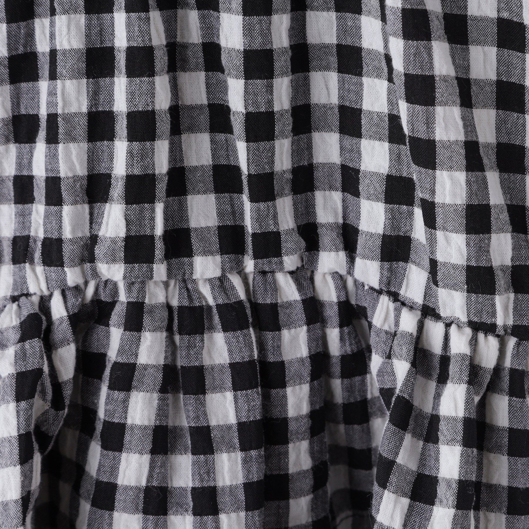 THE SHOP TK「【110-150】ギンガムチェックティアードブラウス/セットアップ可・洗濯機OK」|シャツ・ブラウス|