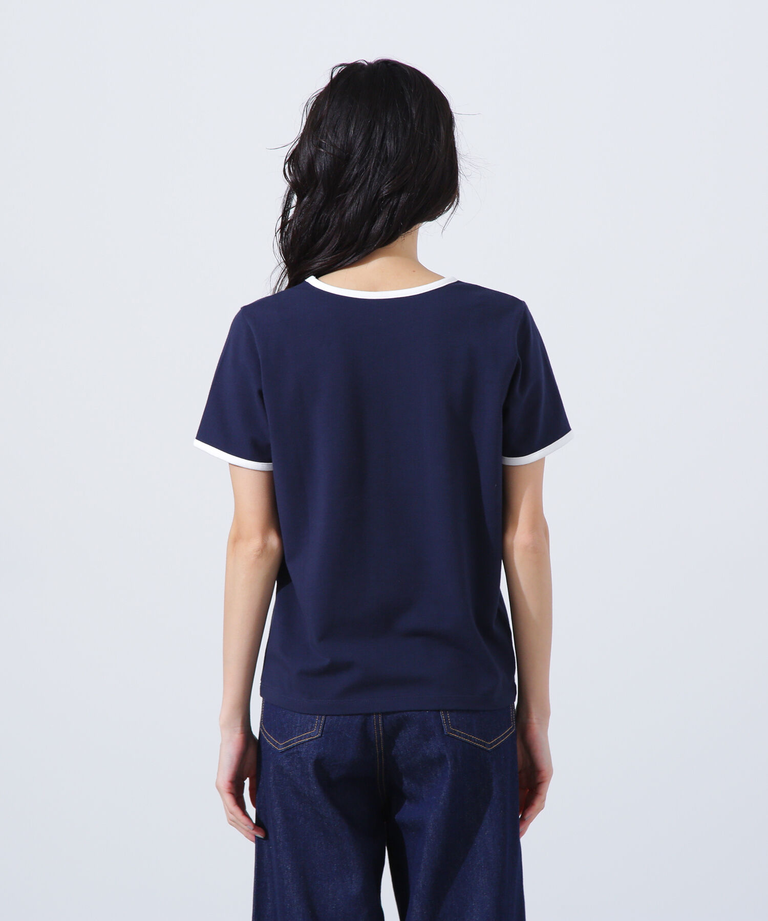  「バイカラーコンパクトTシャツ」|Tシャツ・カットソー|