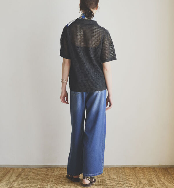 Doux archives「メッシュポロニット」|ニット・セーター|