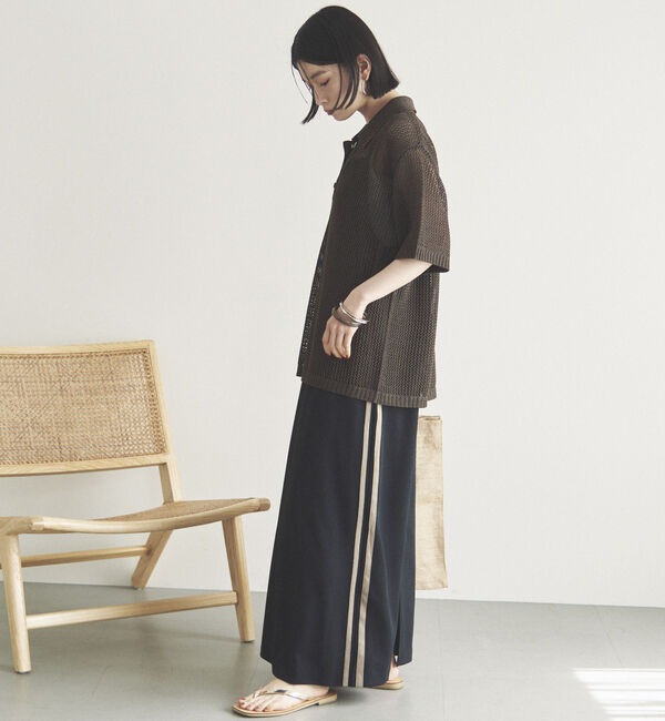 Doux archives「メッシュポロニット」|ニット・セーター|