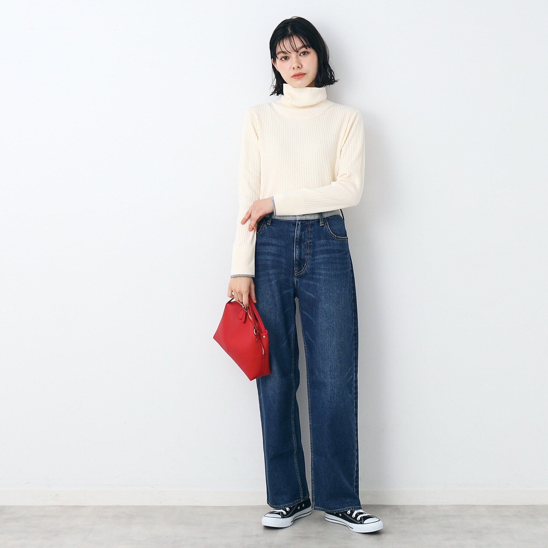 Dessin「【洗える】タートルネックニット（XS～L）」|ニット・セーター|