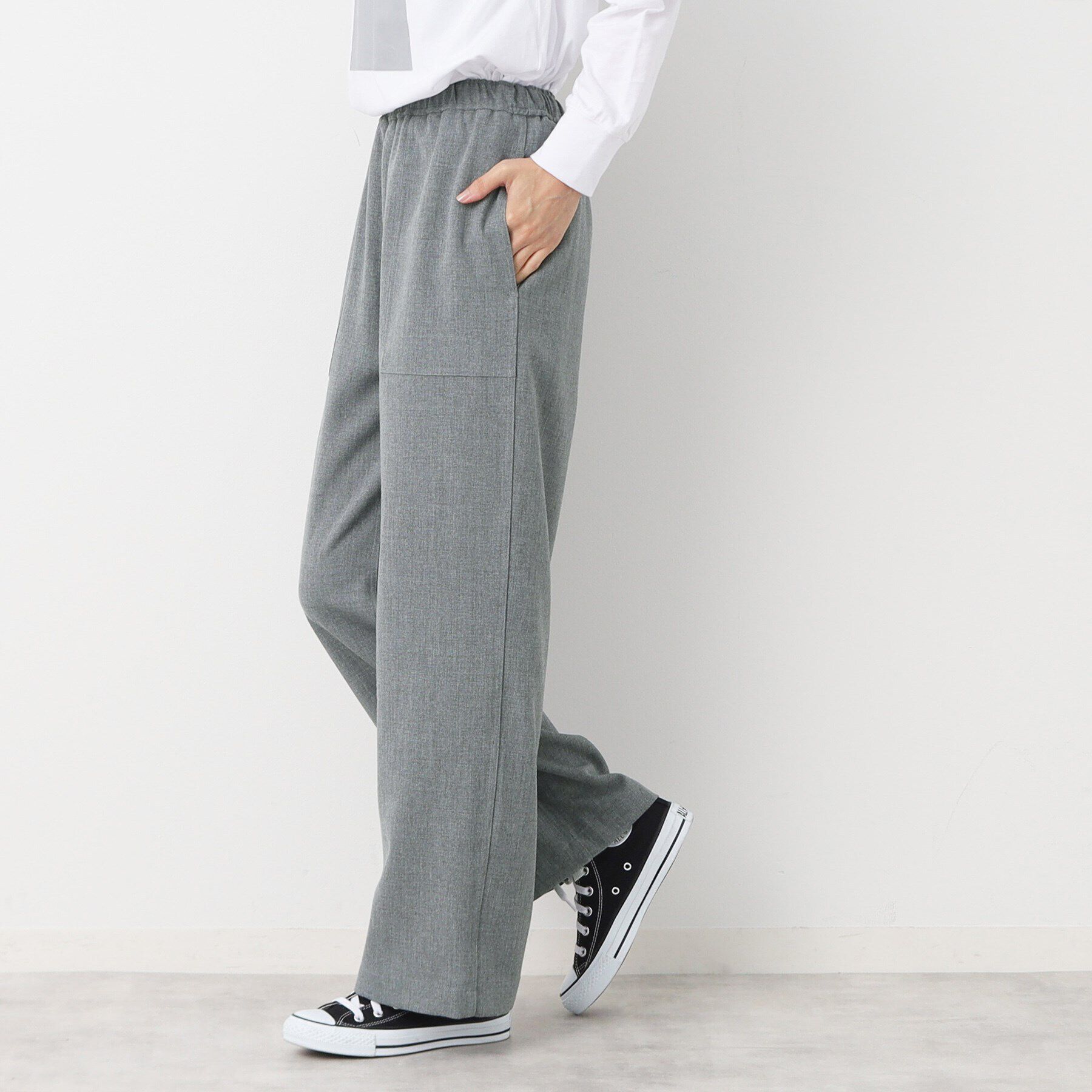 Dessin「【ウエストゴム・洗える】アウトポケット付きパンツ（XS～L）」|その他|