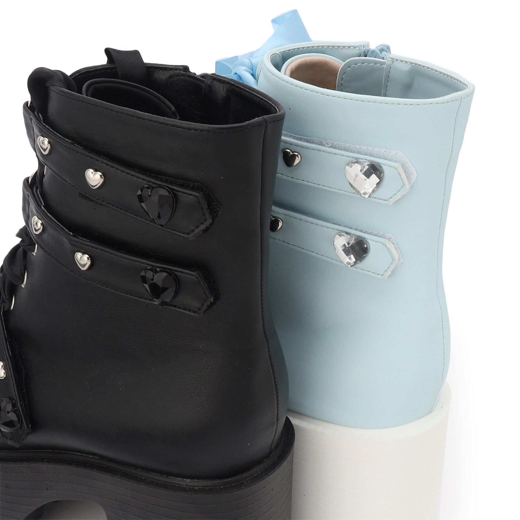 csT&P「厚底キラキラハート付きブーツ」|ショートブーツ|